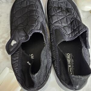 Black Men's Quilted Slip-On Shoes